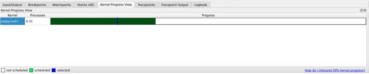 Kernel Progress View