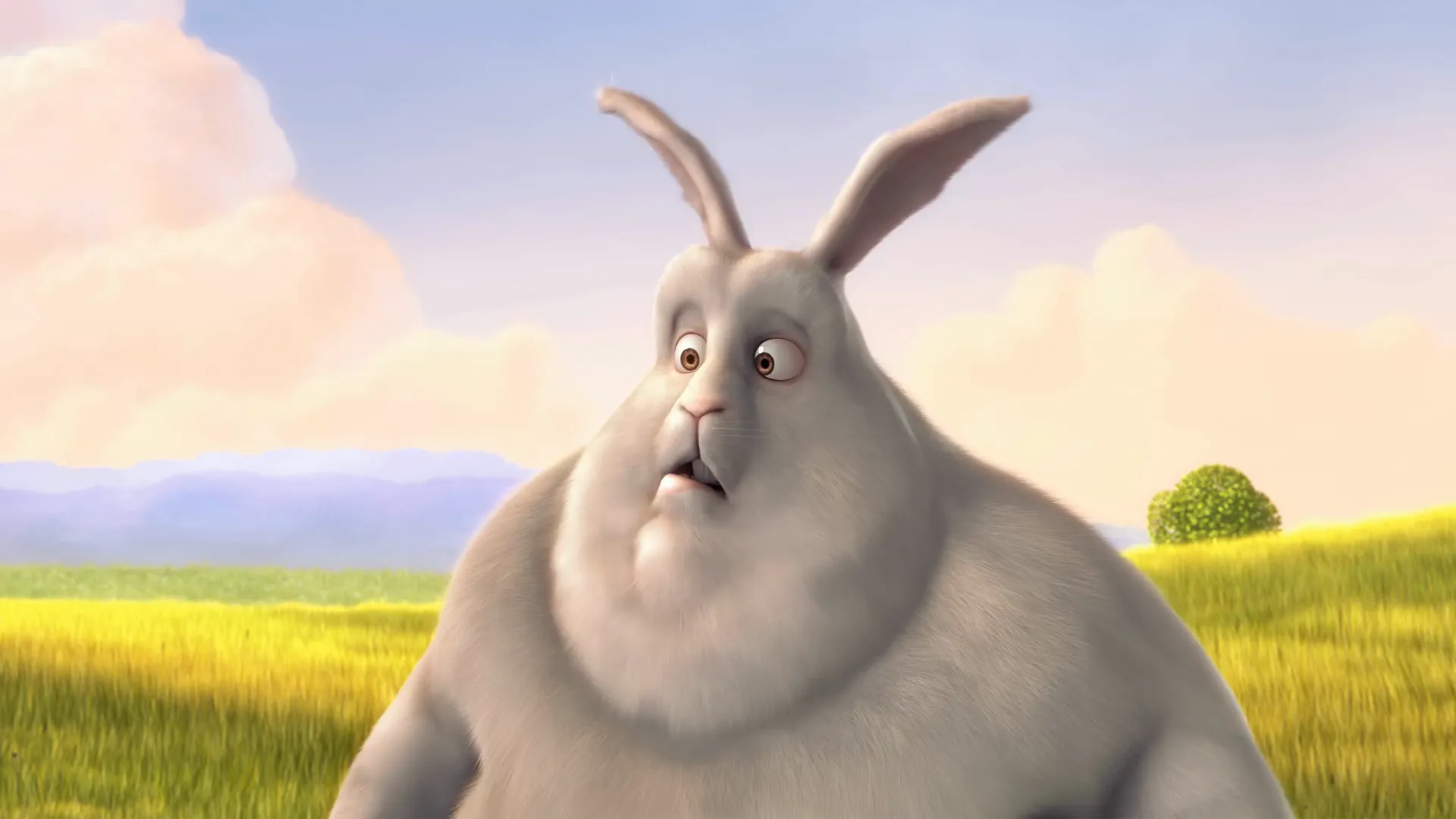 A still from the short film “Big Buck Bunny” - © Blender Foundation | peach.blender.org